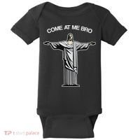 Come At Me Bro Funny Jesus Baby Bodysuit thumb 0
