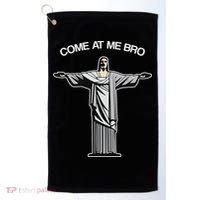 Come At Me Bro Funny Jesus Golf Towel thumb 0