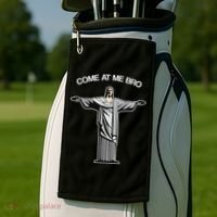 Come At Me Bro Funny Jesus Golf Towel thumb 2