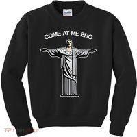 Come At Me Bro Funny Jesus Kids Sweatshirt thumb 0
