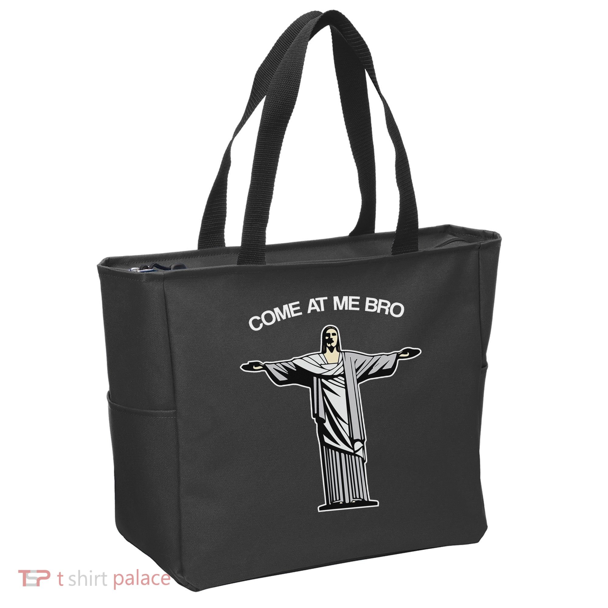 Come At Me Bro Funny Jesus Tote Bag