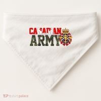 Canadian Army Military Veteran USA-Made Doggie Bandana thumb 0