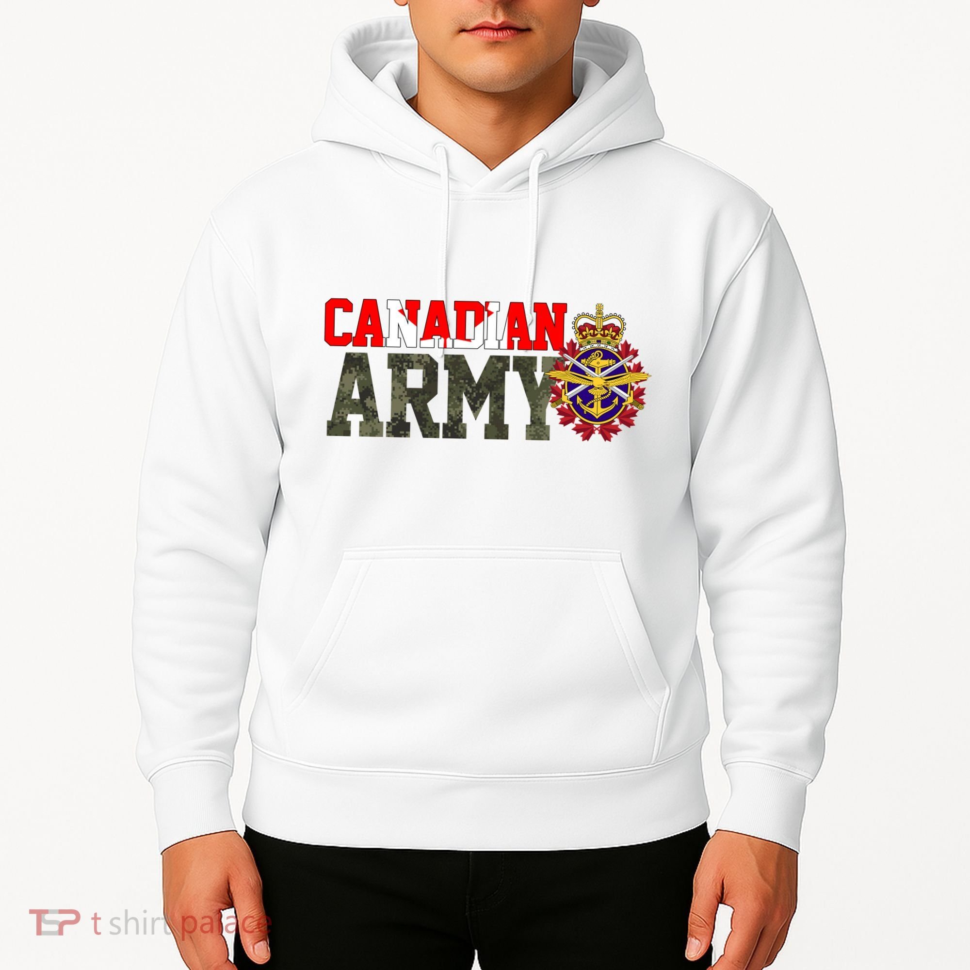 Canadian Army Military Veteran Hoodie