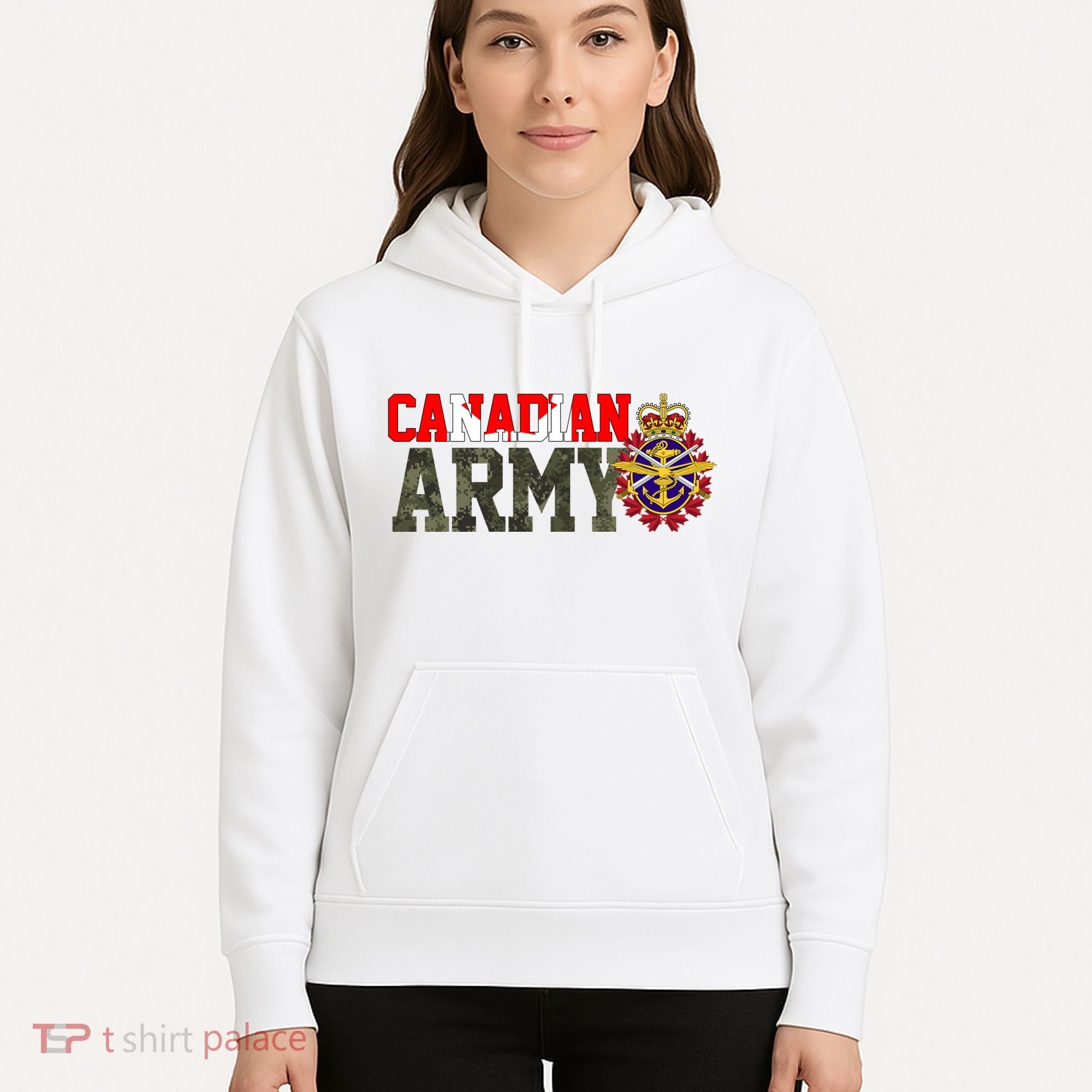 Canadian Army Military Veteran Hoodie