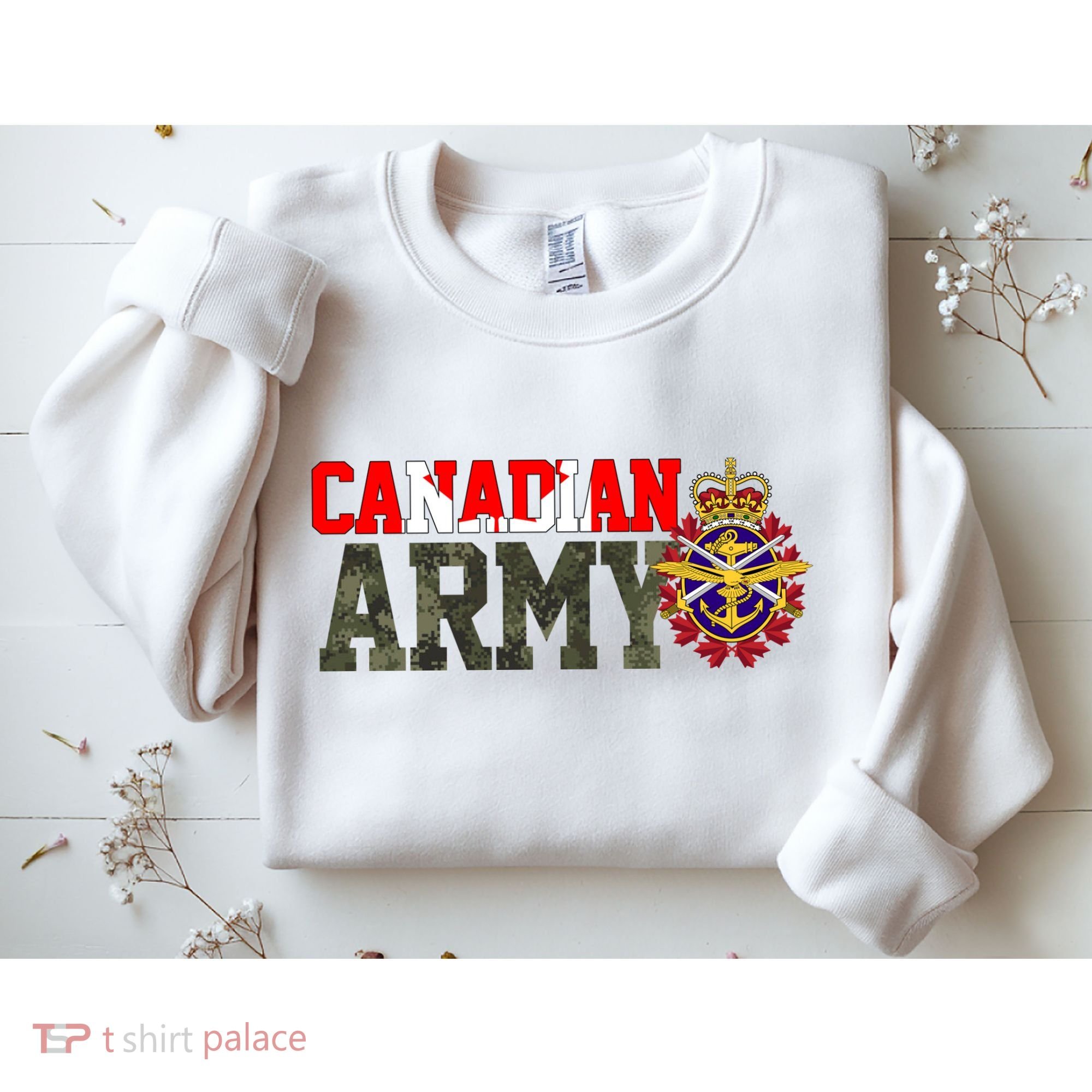 Canadian Army Military Veteran Sweatshirt