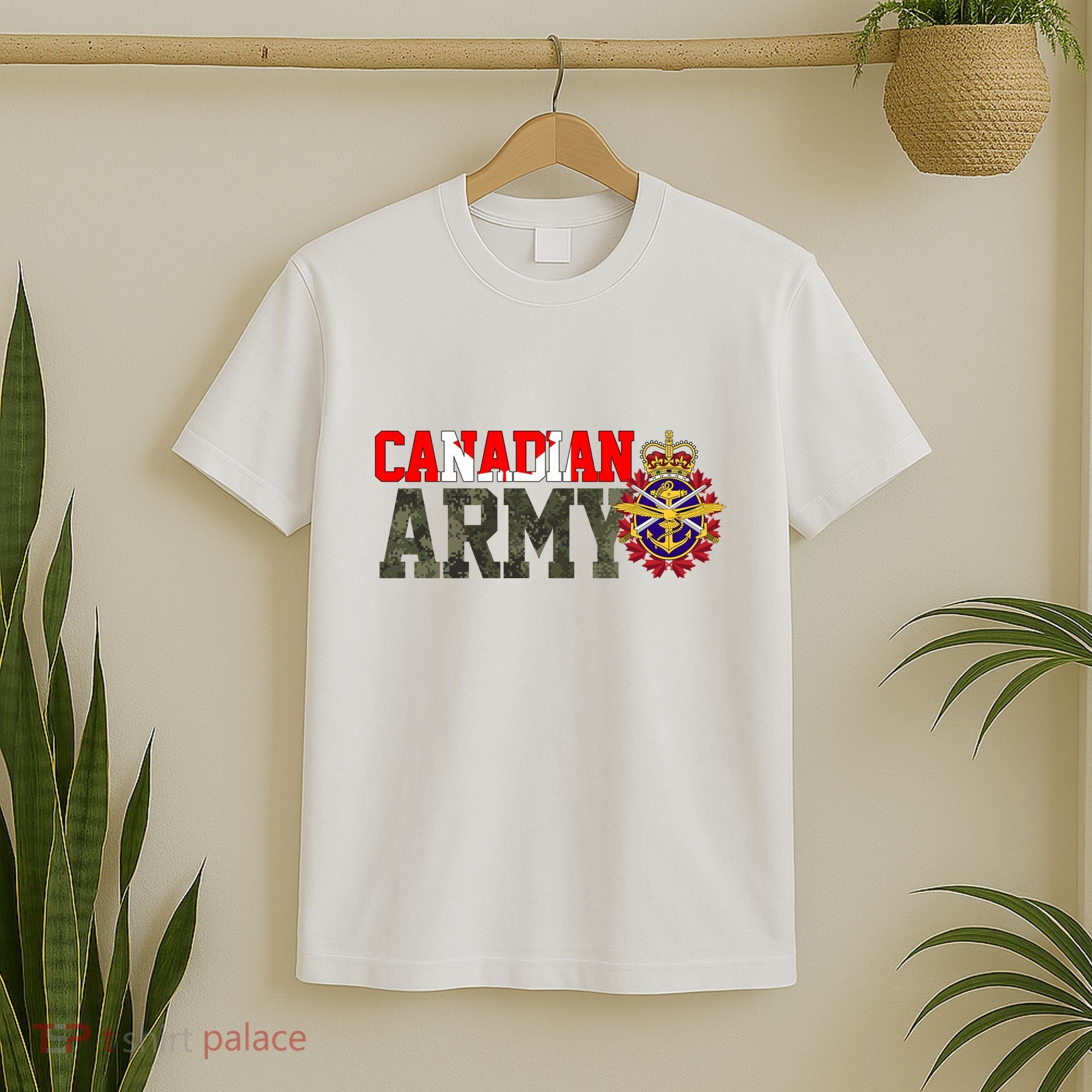 Canadian Army Military Veteran T-Shirt