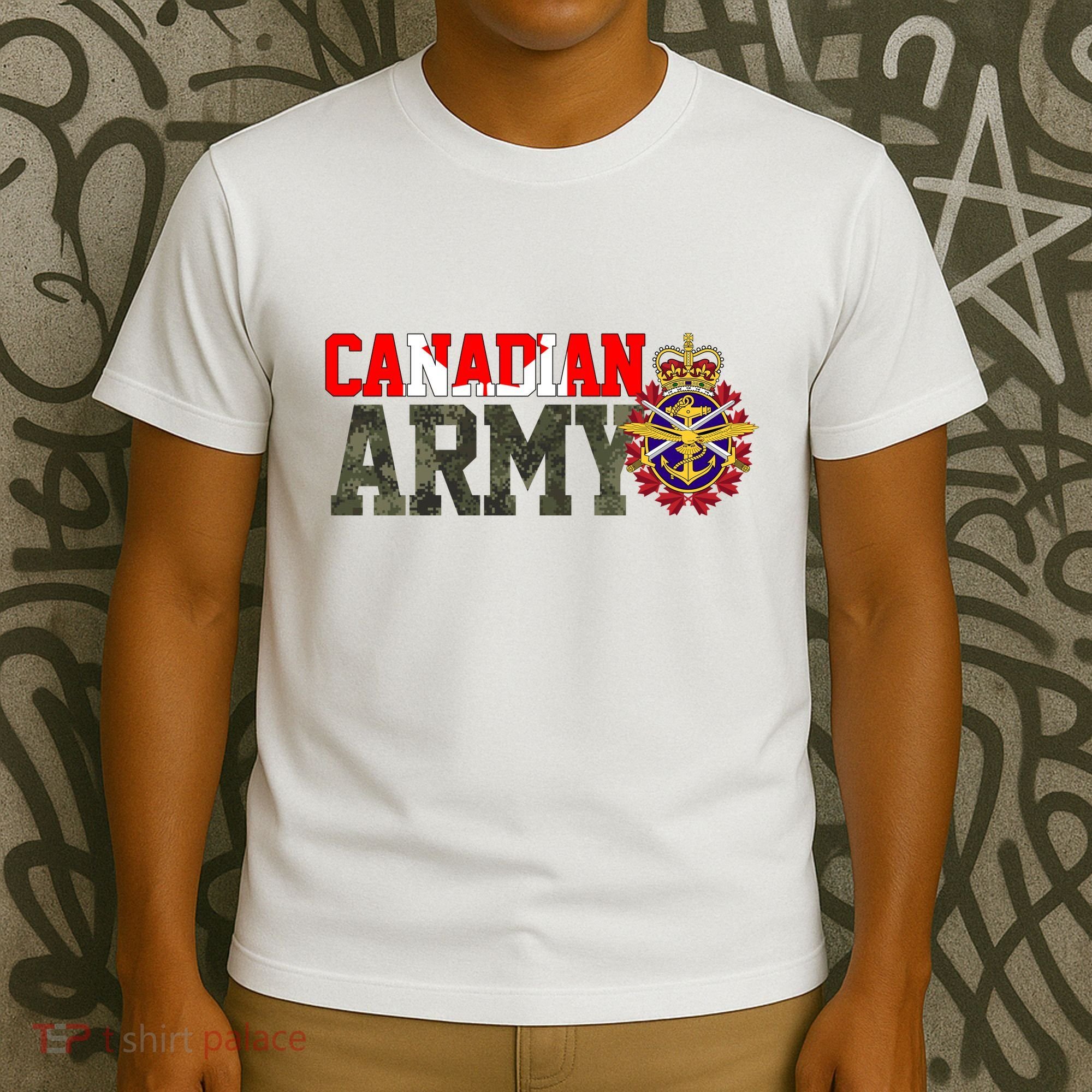 Canadian Army Military Veteran T-Shirt