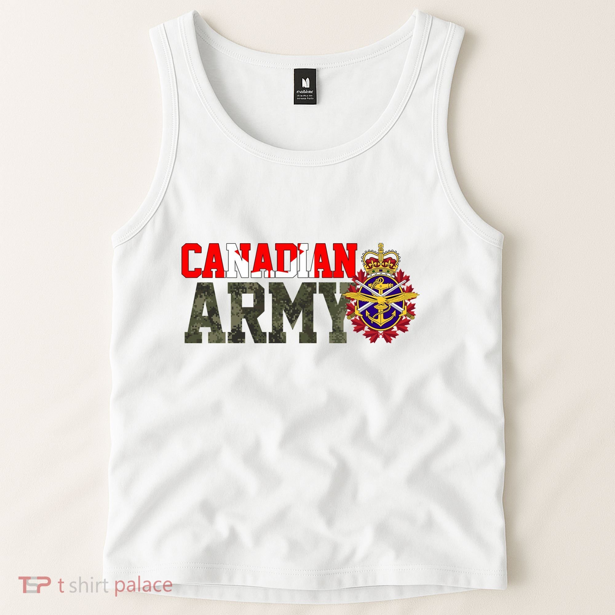 Canadian Army Military Veteran Tank Top