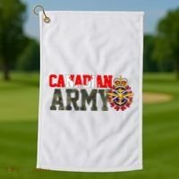 Canadian Army Military Veteran Golf Towel thumb 1