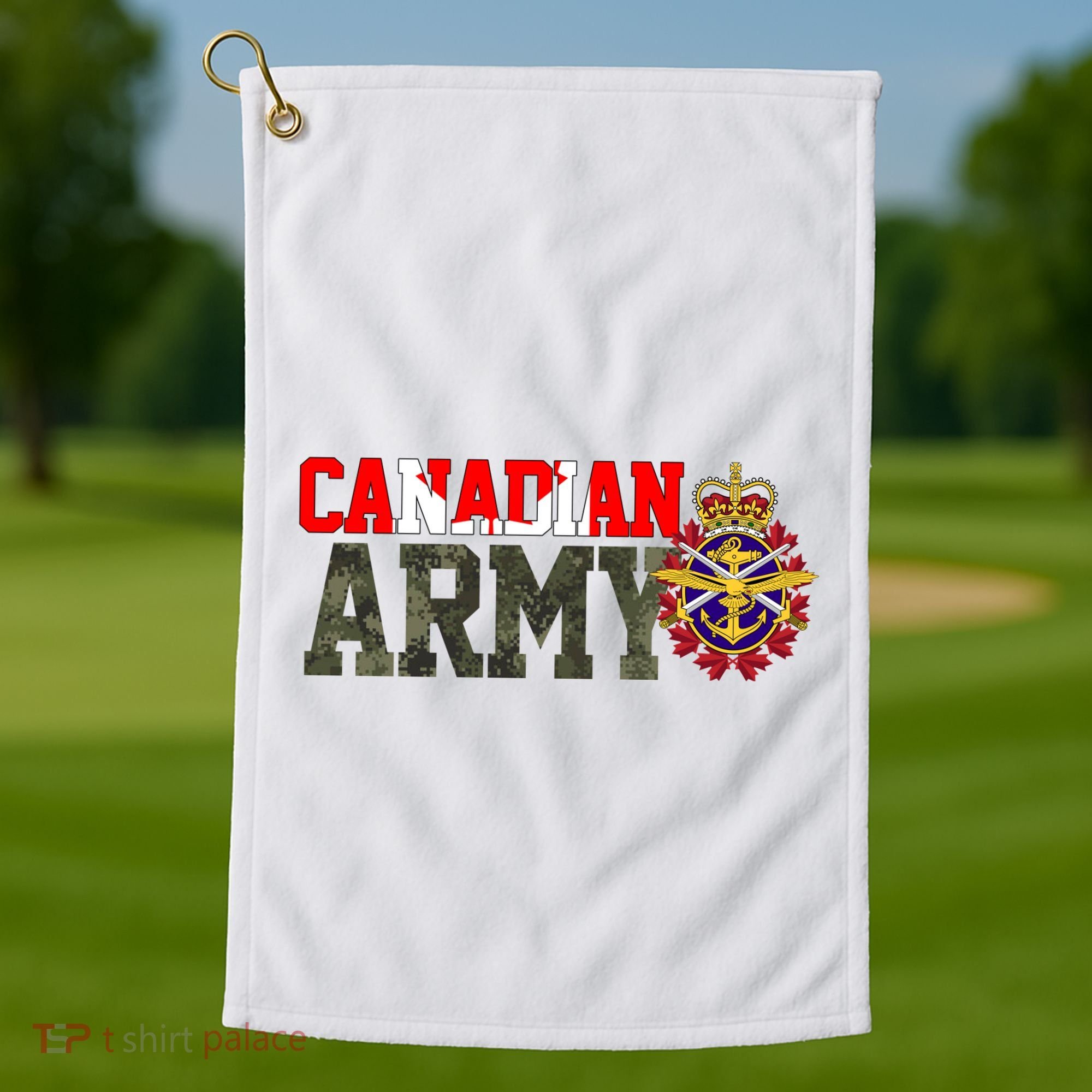 Canadian Army Military Veteran Golf Towel