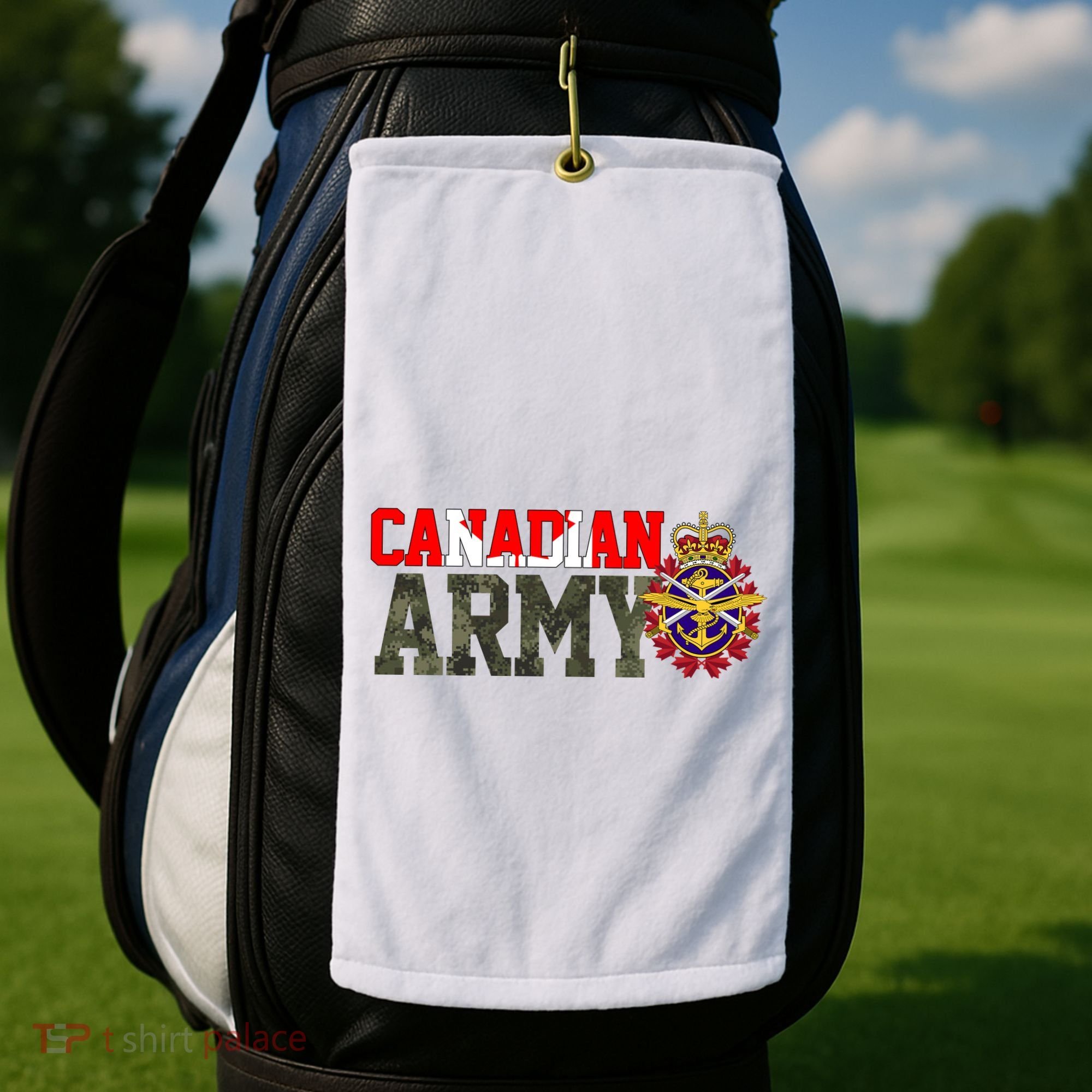 Canadian Army Military Veteran Golf Towel