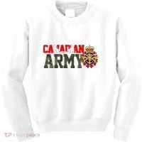 Canadian Army Military Veteran Kids Sweatshirt thumb 0