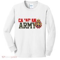 Canadian Army Military Veteran Kids Long Sleeve Shirt thumb 0