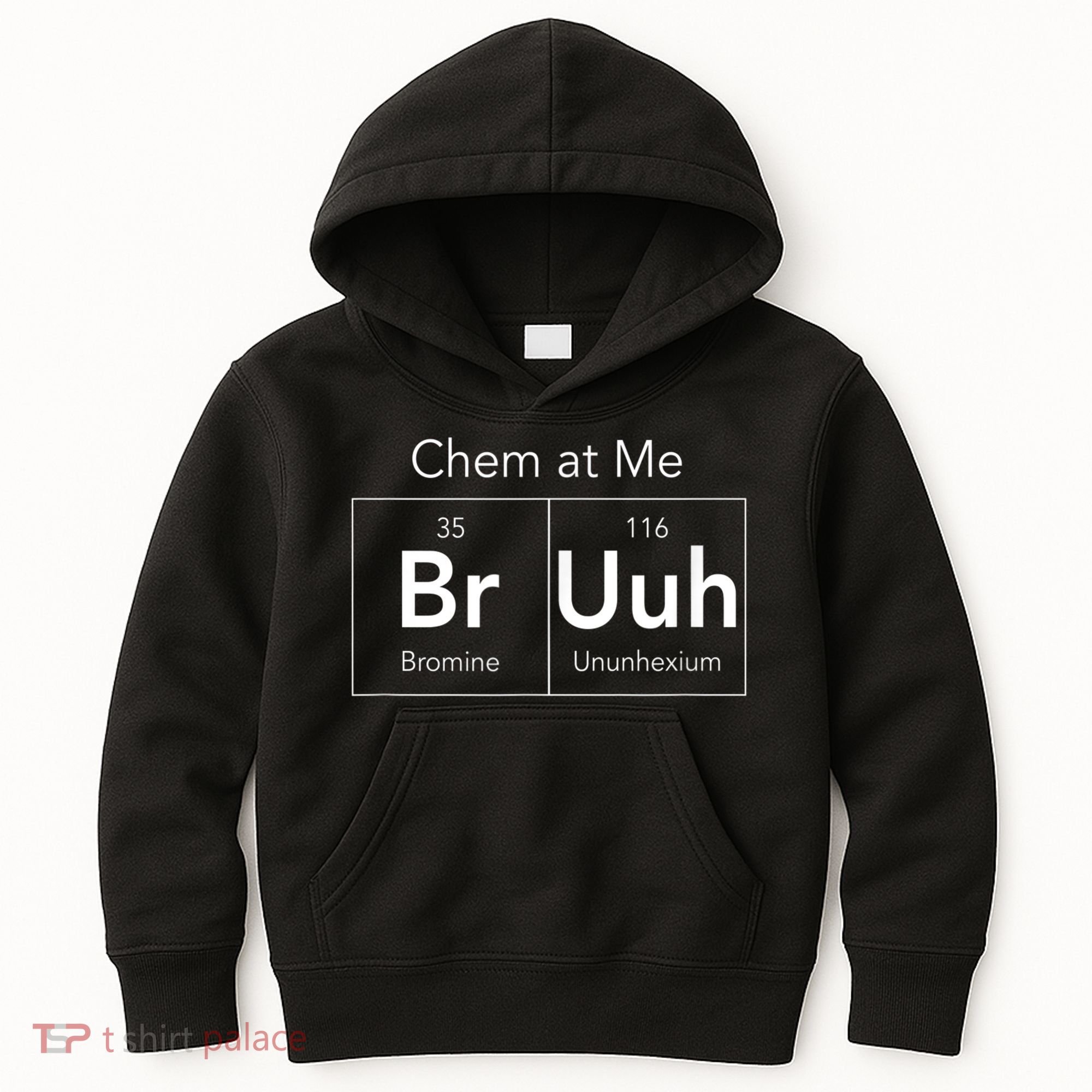 Chem At Me Bruh Funny Chemistry Pun Kids Hoodie