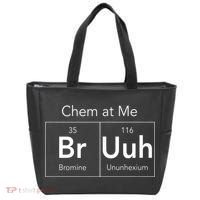 Chem At Me Bruh Funny Chemistry Pun Tote Bag thumb 0