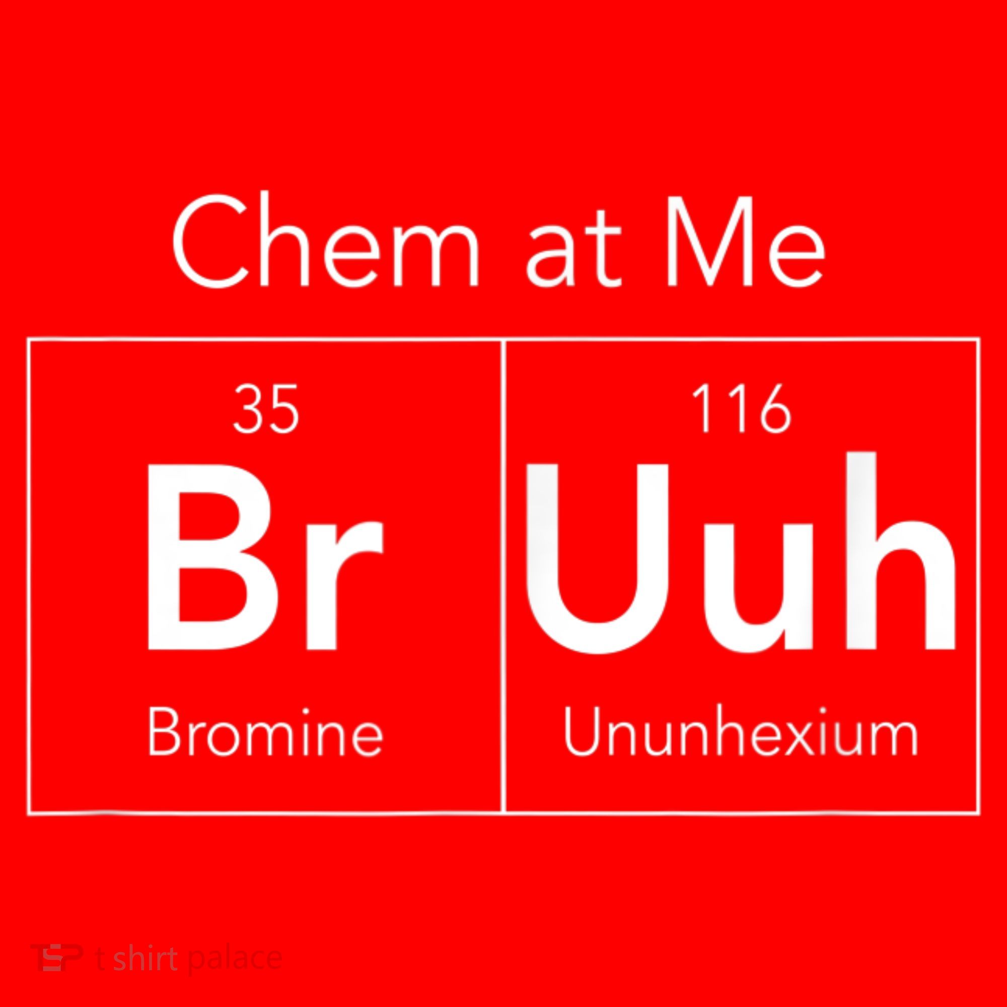 Chem At Me Bruh Funny Chemistry Pun Santa Hat