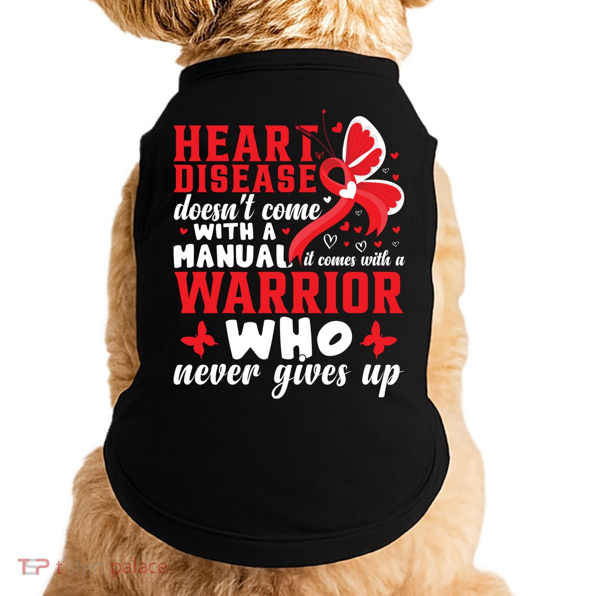 Chd Awareness Month Heart Disease Great Gift Doggie Tank