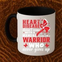Chd Awareness Month Heart Disease Great Gift Coffee Mug thumb 2