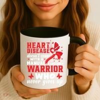 Chd Awareness Month Heart Disease Great Gift Coffee Mug thumb 3