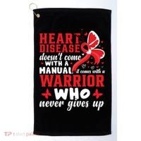 Chd Awareness Month Heart Disease Great Gift Golf Towel thumb 0