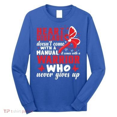 Chd Awareness Month Heart Disease Great Gift Long Sleeve Shirt