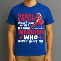 Chd Awareness Month Heart Disease Great Gift T-Shirt thumb 3