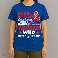 Chd Awareness Month Heart Disease Great Gift T-Shirt thumb 4