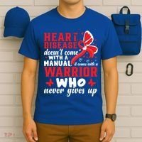 Chd Awareness Month Heart Disease Great Gift T-Shirt thumb 6