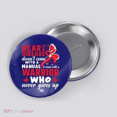 Chd Awareness Month Heart Disease Great Gift Button