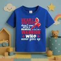 Chd Awareness Month Heart Disease Great Gift Toddler T-Shirt thumb 3