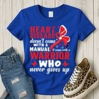 Chd Awareness Month Heart Disease Great Gift Women's T-Shirt thumb 3