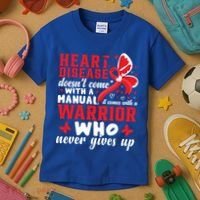 Chd Awareness Month Heart Disease Great Gift Kids T-Shirt thumb 3