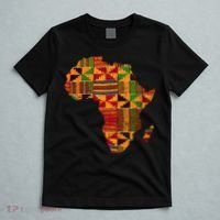 Cool Africa Map Kente Cloth Gift For Men Women African Lover T-Shirt thumb 5