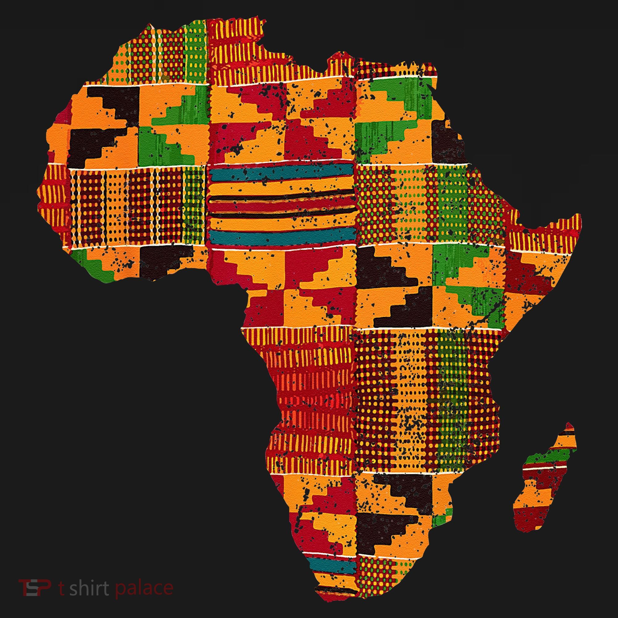 Cool Africa Map Kente Cloth Gift For Men Women African Lover Coaster