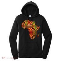 Cool Africa Map Kente Cloth Gift For Men Women African Lover Women's Hoodie thumb 0