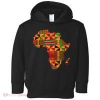 Cool Africa Map Kente Cloth Gift For Men Women African Lover Toddler Hoodie thumb 0