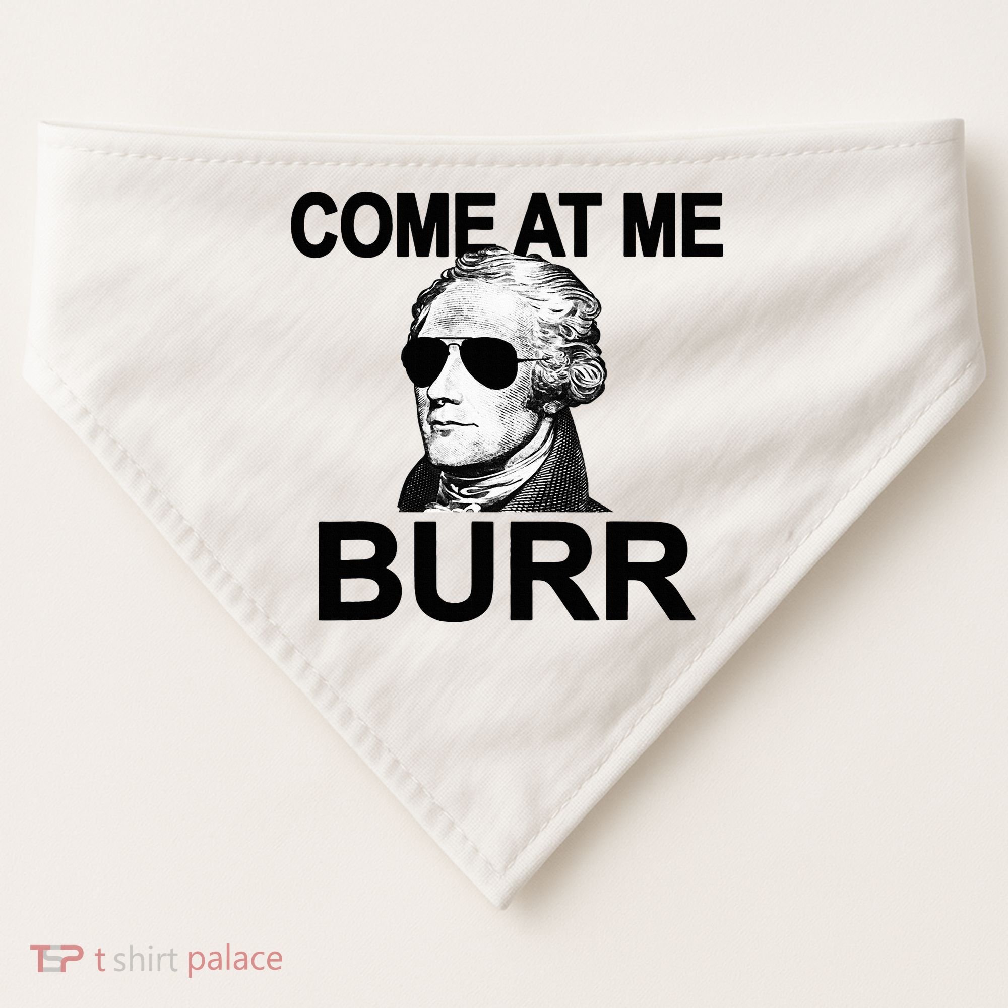 Come At Me Burr Funny History Alexander Hamilton USA-Made Doggie Bandana