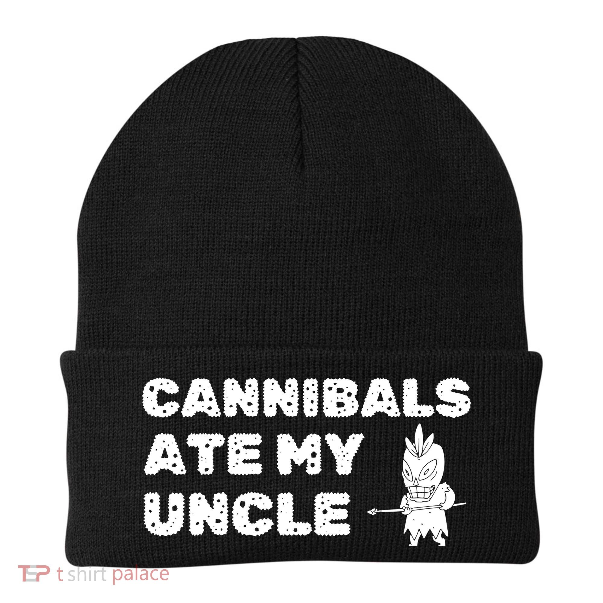 Cannibals Ate My Uncle Joe Biden Political Satire Trump 2024 Beanie
