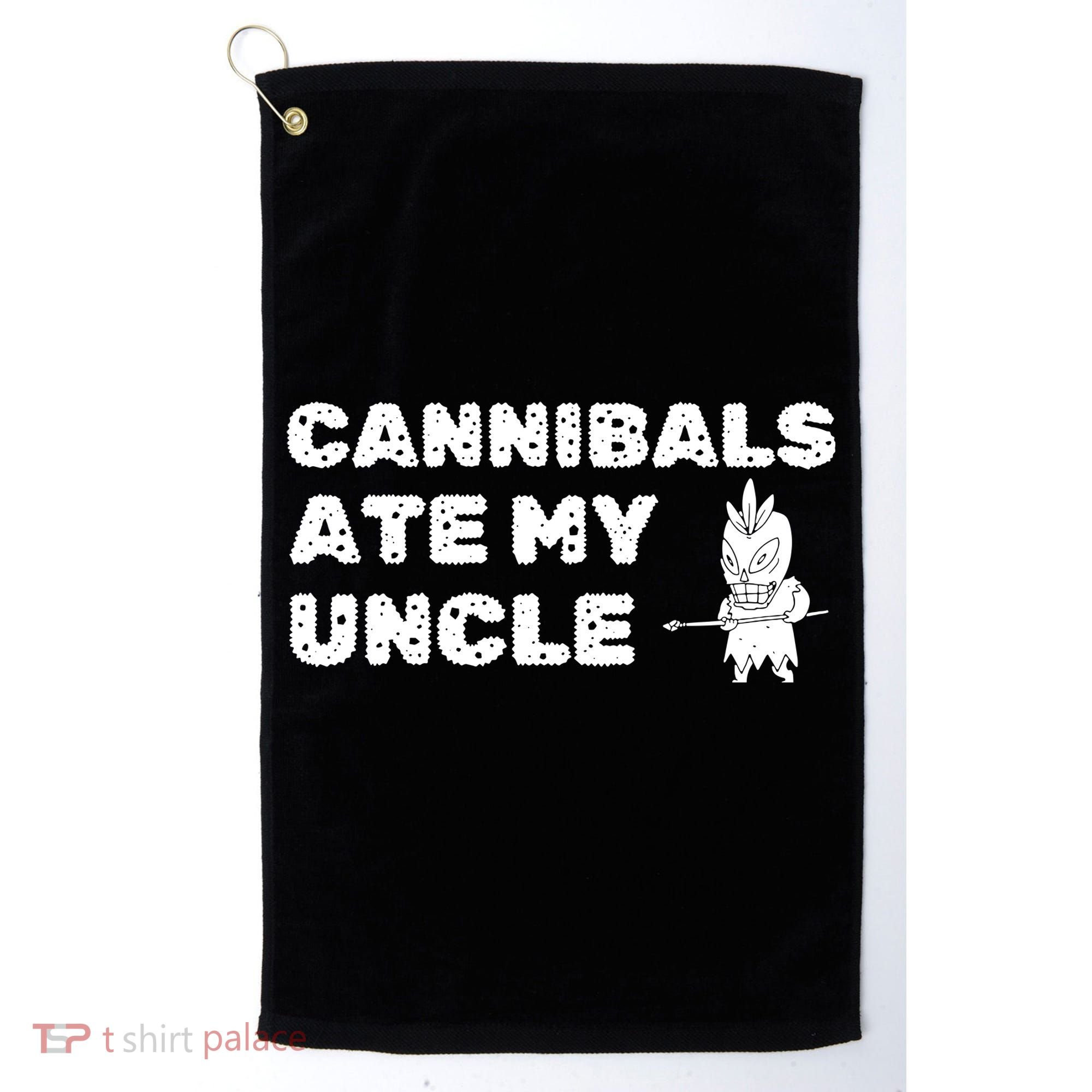 Cannibals Ate My Uncle Joe Biden Political Satire Trump 2024 Golf Towel
