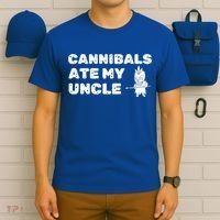Cannibals Ate My Uncle Joe Biden Political Satire Trump 2024 T-Shirt thumb 6