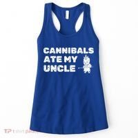 Cannibals Ate My Uncle Joe Biden Political Satire Trump 2024 Women's Tank Top thumb 0