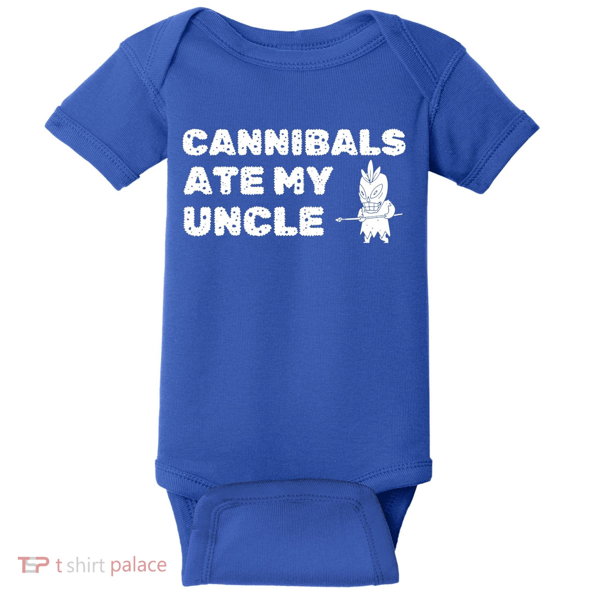 Cannibals Ate My Uncle Joe Biden Political Satire Trump 2024 Baby Bodysuit