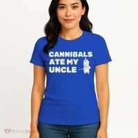 Cannibals Ate My Uncle Joe Biden Political Satire Trump 2024 Women's T-Shirt thumb 4
