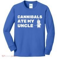 Cannibals Ate My Uncle Joe Biden Political Satire Trump 2024 Kids Long Sleeve Shirt thumb 0