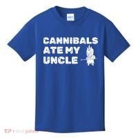 Cannibals Ate My Uncle Joe Biden Political Satire Trump 2024 Kids T-Shirt thumb 0