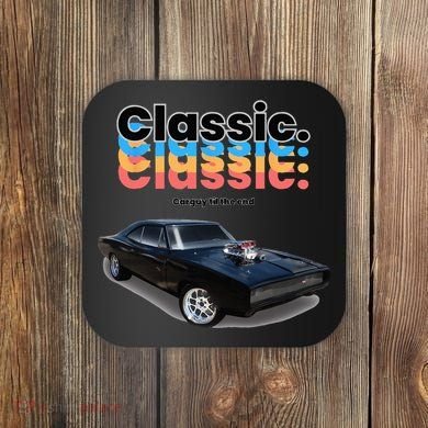 Classic American Muscle Car Coaster