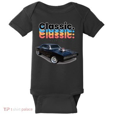 Classic American Muscle Car Baby Bodysuit