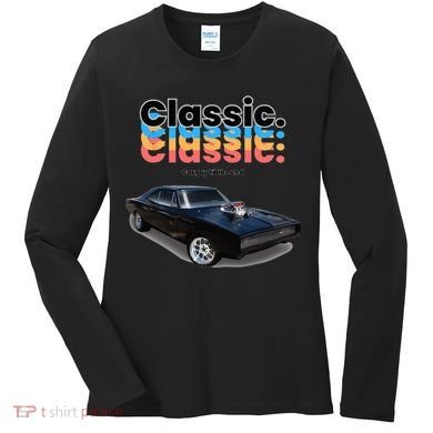 Classic American Muscle Car Women's Long Sleeve Shirt