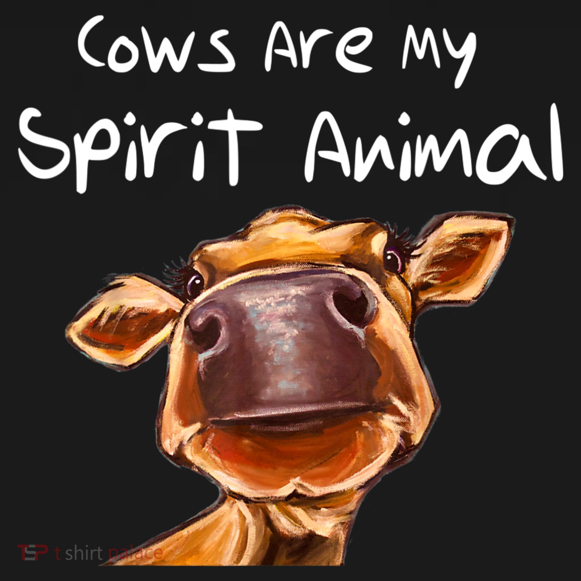 Cows Are My Spirit Animal Cute Cow Saying For Cow Lovers Women's Tank Top