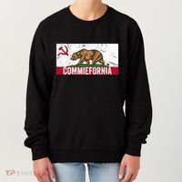 Commiefornia Anti Marxist Communist California Flag Women's Sweatshirt thumb 0